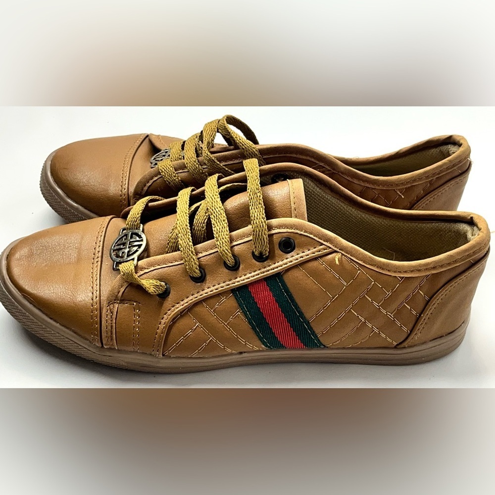 Joseline Shoes Made in Mexico Lightweight Tan Casual Sneakers - Picture 7 of 15